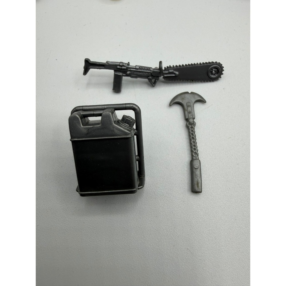 GI Joe 1985 Dreadnok Buzzer Original Accessory Lot Chainsaw Rifle Gas Can Axe